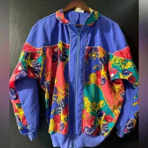 Silver threads lightweight woman’s vintage jacket M